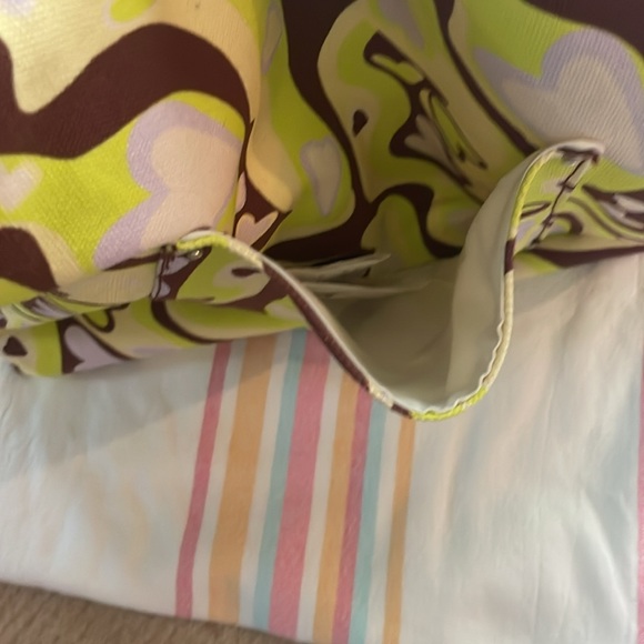 New Urban outfitters colorful tote bag. 1 inside zipper pocket 1 outside pocket - Picture 4 of 5